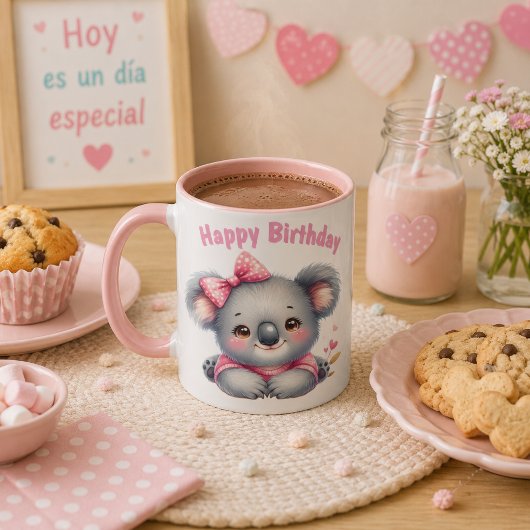 Taza de Cumpleaños con Koala  Tasse