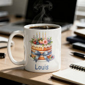 Taza de cumpleaños personalizable kaffeetasse