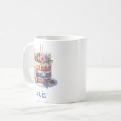 Taza de cumpleaños personalizable kaffeetasse (Vorderseite Links)