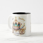 Taza de Cumpleaños. Princess  Zweifarbige Tasse (Vorderseite Links)