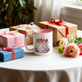 Taza de cumpleaños  zweifarbige tasse