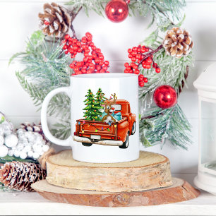 "Taza de navidad de reno de santa" Kaffeetasse