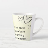 Taza de porcelana diseño de girasol y frace milchtasse (Rechts)