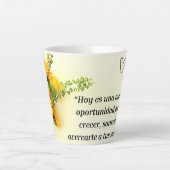 Taza de porcelana diseño de girasol y frace milchtasse (Vorderseite)