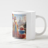 Taza de Princesa – Diseño de Cumpleaños con Pastel Jumbo-Tasse (Rechts)