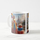 Taza de Princesa – Diseño de Cumpleaños con Pastel Kaffeetasse (Vorderseite Links)