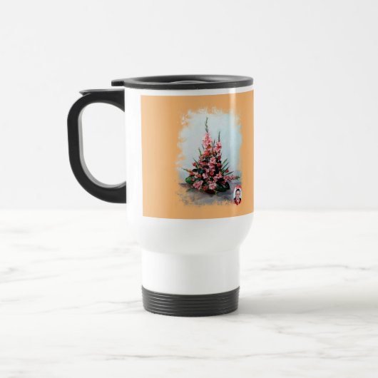 Taza De Viaje Bodegón de flores Reisebecher (Links)