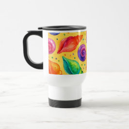 Taza de viaje caracolas de colores reisebecher