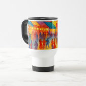 Taza de viaje fiesta en la playa en el centro reisebecher (Vorderseite Links)