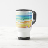 Taza de viaje mar y flores reisebecher (VorderseiteRechts)