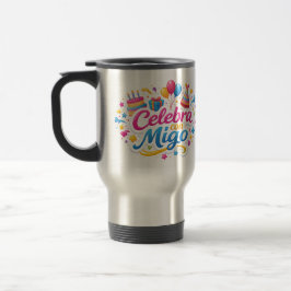 Taza de Viaje y de Regalo con Diseño “Celebra Conm Reisebecher