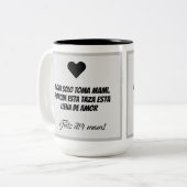 Taza dia de la madre zweifarbige tasse (Vorderseite Links)