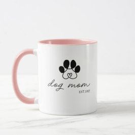 Taza dog mom customizable tasse