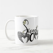 Taza dulce mamá con corazón y flor kaffeetasse (Links)
