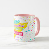 Taza en Colores Combinados Tasse (VorderseiteRechts)