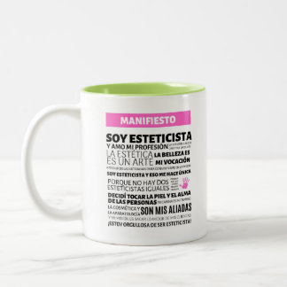 Taza Esteticista Zweifarbige Tasse