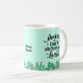 Taza frase en español para una mujer especial kaffeetasse (VorderseiteRechts)
