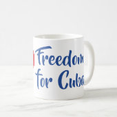 Taza Freedom for Cuba Kaffeetasse (VorderseiteRechts)