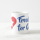 Taza Freedom for Cuba Kaffeetasse (Mittel)