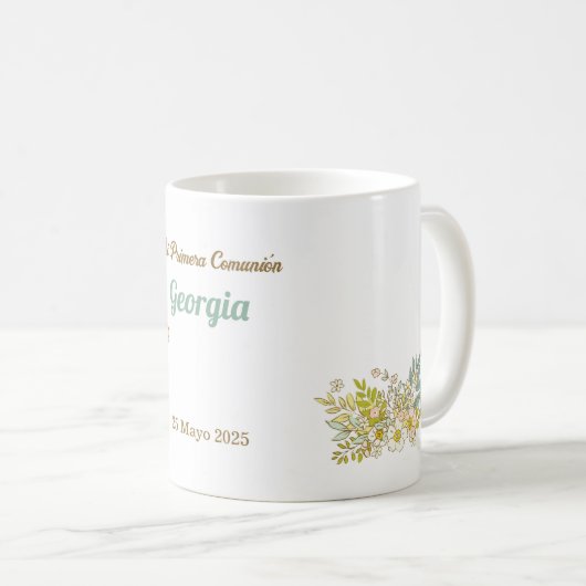 Taza GEORGIA Comunión Kaffeetasse (VorderseiteRechts)