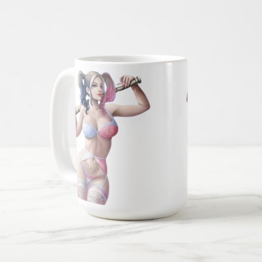 TAZA HARLEY QUINN BATTER KAFFEETASSE (Vorderseite Links)
