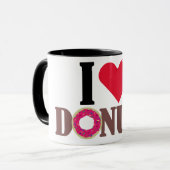Taza I LOVE DONUTS Tasse (Vorderseite Links)