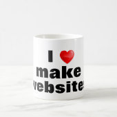 Taza I love make websites Kaffeetasse (Mittel)