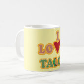 Taza I Love Tacos Kaffeetasse (Vorderseite Links)