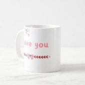 Taza I Love You Colección Con Mucho Amor ❤️ Kaffeetasse (Vorderseite Links)