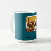 Taza Infantil “Amiguitas Peludas” Kaffeetasse (Vorderseite Links)