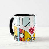 Taza Kombi Arcoíris Peace – Furgoneta Hippie Multi Tasse (Vorderseite Links)