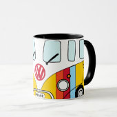 Taza Kombi Arcoíris Peace – Furgoneta Hippie Multi Tasse (VorderseiteRechts)