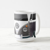 Taza Kombi Gris Vintage – Estilo Retro Industrial  Kaffeetasse (VorderseiteRechts)