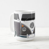 Taza Kombi Gris Vintage – Estilo Retro Industrial  Kaffeetasse (Vorderseite Links)