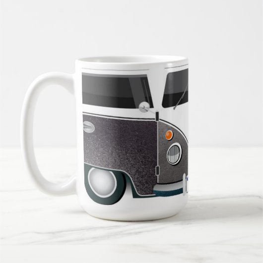 Taza Kombi Gris Vintage – Estilo Retro Industrial  Kaffeetasse (Links)