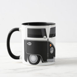 Taza Kombi Negra Retro – Diseño Vintage Elegante p Tasse
