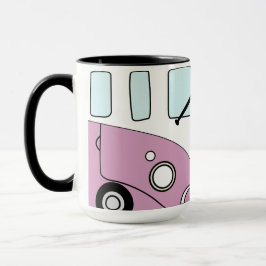 Taza Kombi Rosa Vintage – Furgoneta Retro Estilo B Tasse