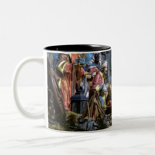 Taza: La Luz del Nacimiento en tu Hogar (Regalo de Zweifarbige Tasse (Links)