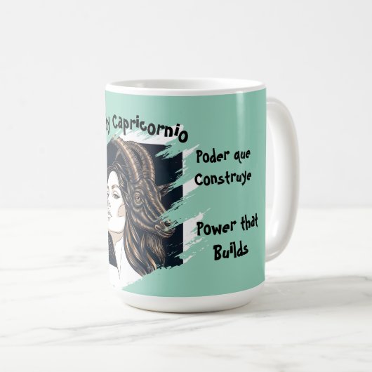 Taza Lady Capricornio Kaffeetasse (VorderseiteRechts)