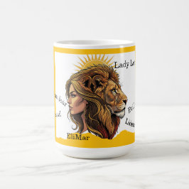 Taza Lady Leo León Zodíaco Kaffeetasse