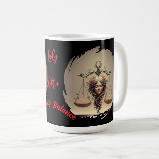 Taza Lady Libra Kaffeetasse (VorderseiteRechts)