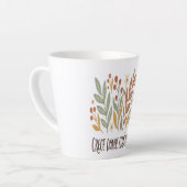 Taza Latte Motivacional Flores Boho Milchtasse (Linke Ecke)