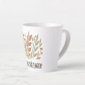 Taza Latte Motivacional Flores Boho Milchtasse (Rechte Ecke)