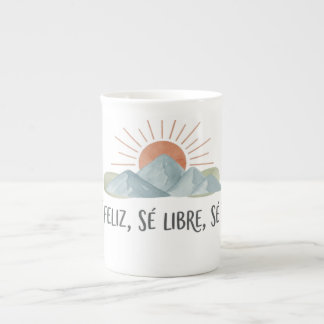 Taza Latte Motivacional Montañas Porzellantasse