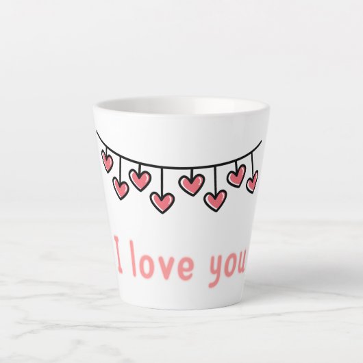 Taza Latte Suspiros Colección Con Mucho Amor ❤️ Milchtasse (Vorderseite)