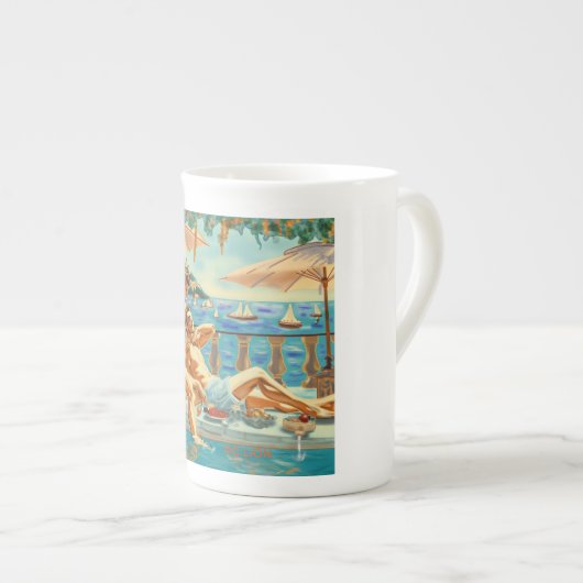 Taza lgbt summer porzellantasse (Vorderseite Rechts)