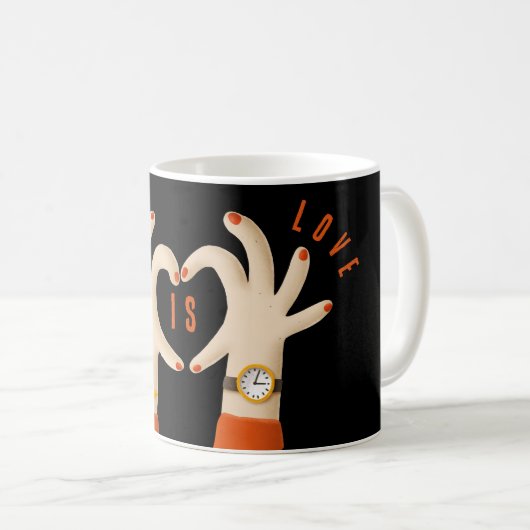 Taza Love is Love Kaffeetasse (VorderseiteRechts)