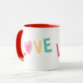 Taza Love letra de corazón Tasse (Vorderseite Links)