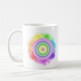 Taza mandala de colores kaffeetasse