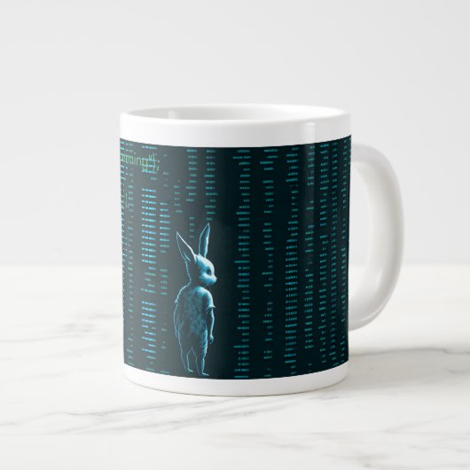 Taza matrix hacker computers programmer 3 Jumbo-Tasse (Vorderseite Rechts)